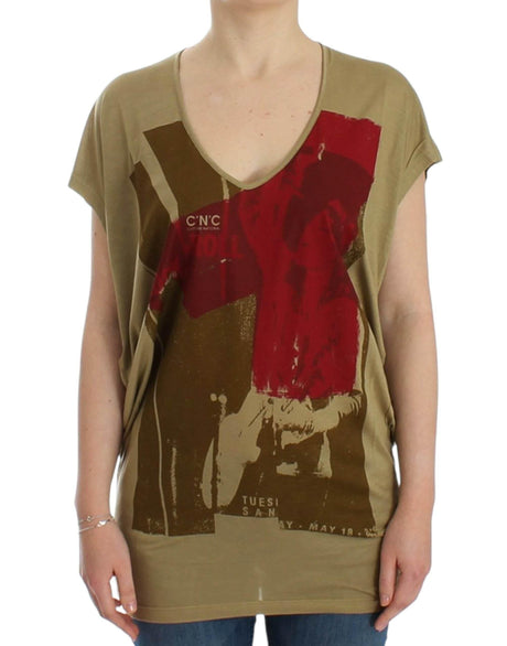 Costume National Green print shortsleeve t-shirt - Hilstor