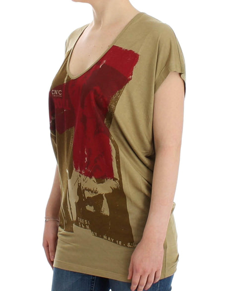 Costume National Green print shortsleeve t-shirt - Hilstor