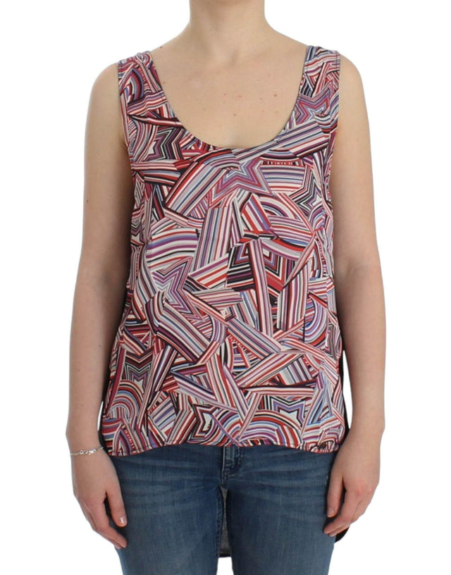 Costume National Chic Multicolor Sleeveless Top - Hilstor