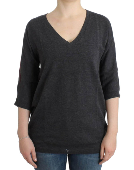 Costume National Gray short sleeved sweater - Hilstor