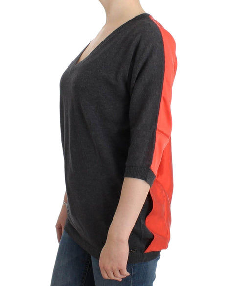 Costume National Gray short sleeved sweater - Hilstor