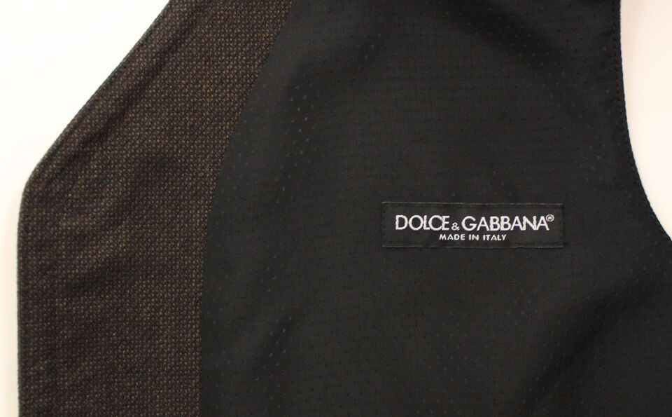 Dolce &amp; Gabbana Brun Kjolevest i Bomuldsblanding