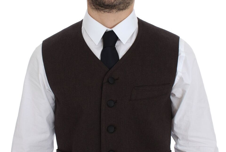 Dolce &amp; Gabbana Brun Kjolevest i Bomuldsblanding