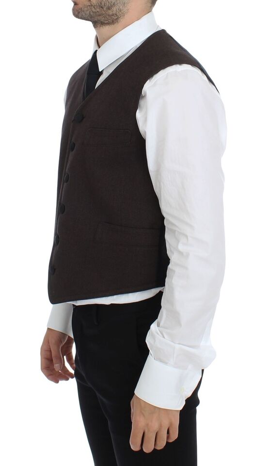 Dolce &amp; Gabbana Brun Kjolevest i Bomuldsblanding