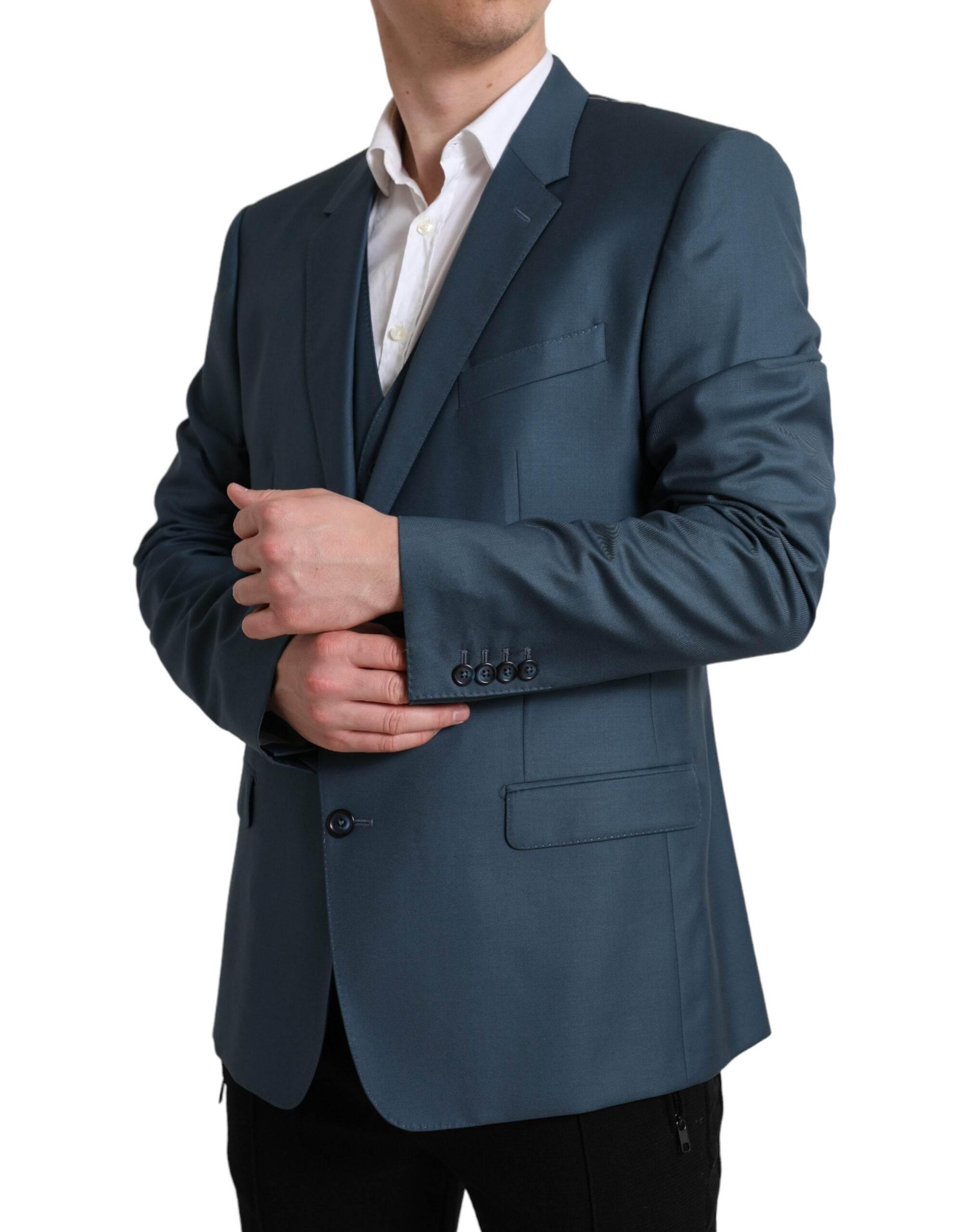 Dolce & Gabbana Green Single Breasted 2 Piece MARTINI Suit - Hilstor