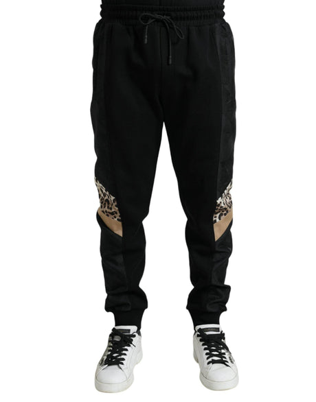 Dolce & Gabbana Black Cotton Slim Stretch Jogger Pants - Hilstor