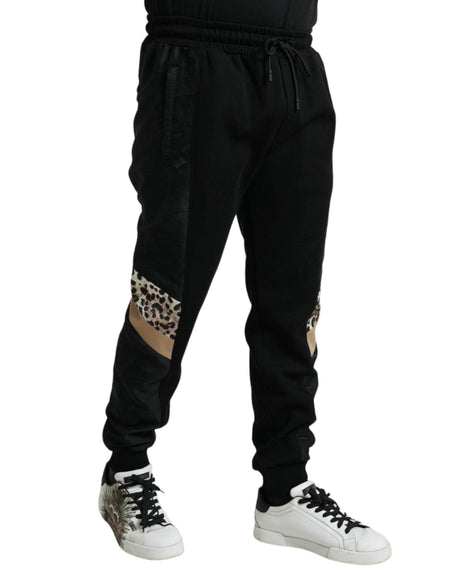 Dolce & Gabbana Black Cotton Slim Stretch Jogger Pants - Hilstor