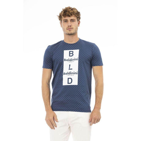 Baldinini Trend Blue Cotton Men T-Shirt - Hilstor