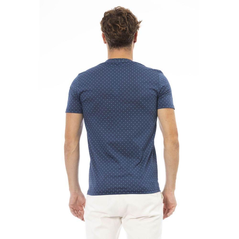 Baldinini Trend Blue Cotton Men T-Shirt - Hilstor