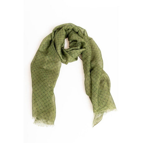 Trussardi Green Modal Men Scarf - Hilstor