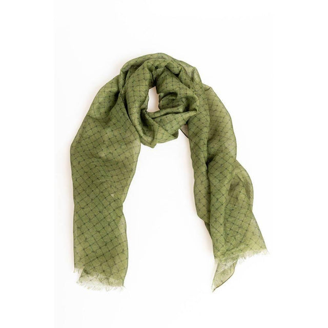 Trussardi Green Modal Men Scarf - Hilstor
