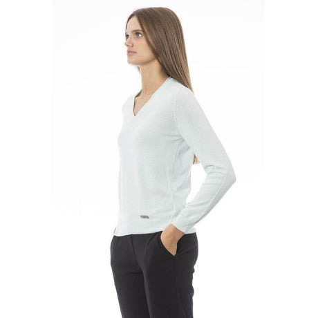 Baldinini Trend Light Blue Cashmere Women Sweater - Hilstor