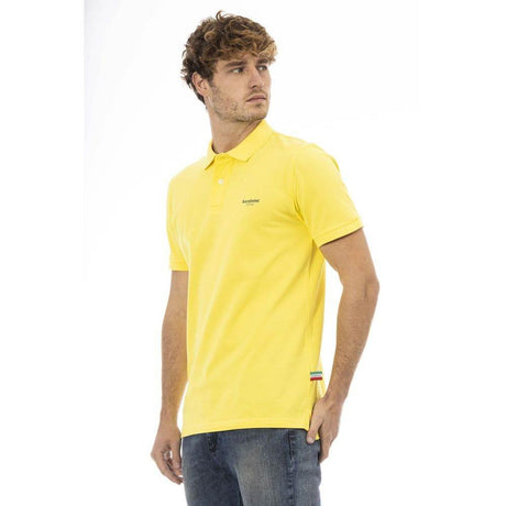 Baldinini Trend Yellow Cotton Men Polo Shirt - Hilstor