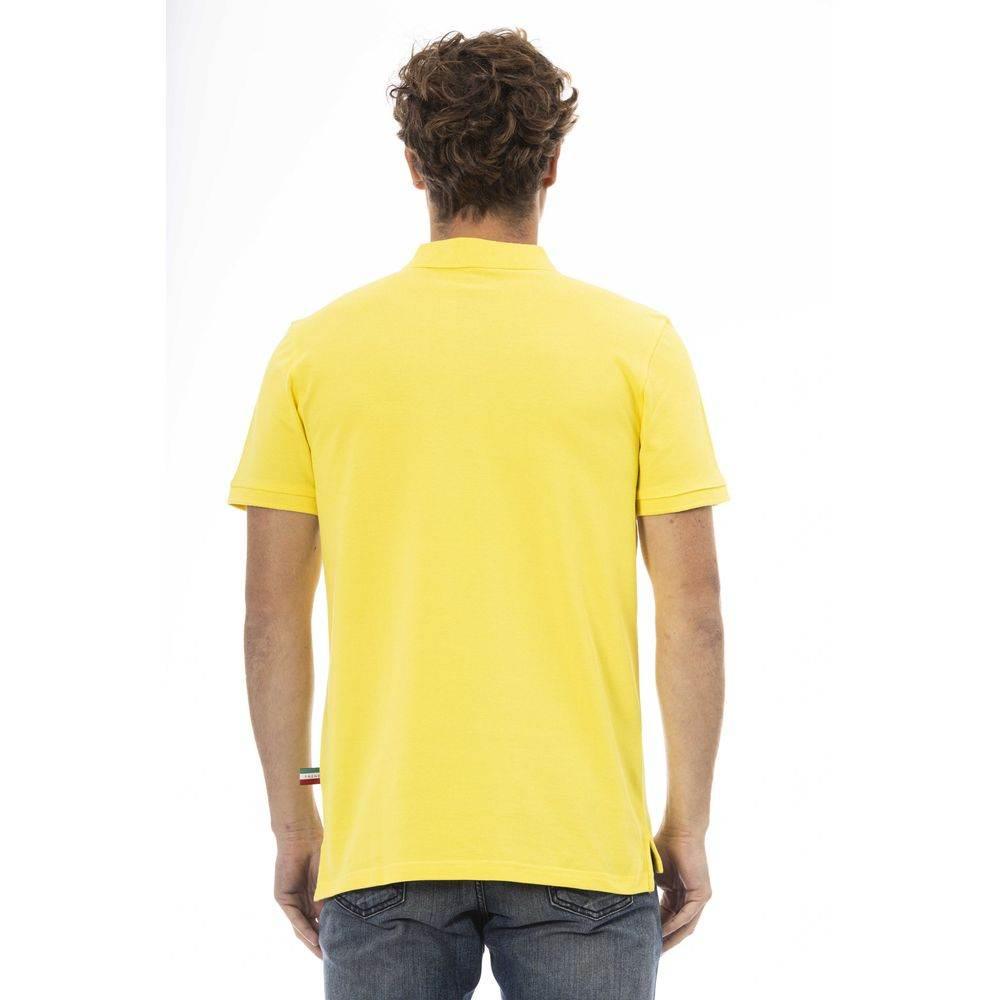 Baldinini Trend Yellow Cotton Men Polo Shirt - Hilstor
