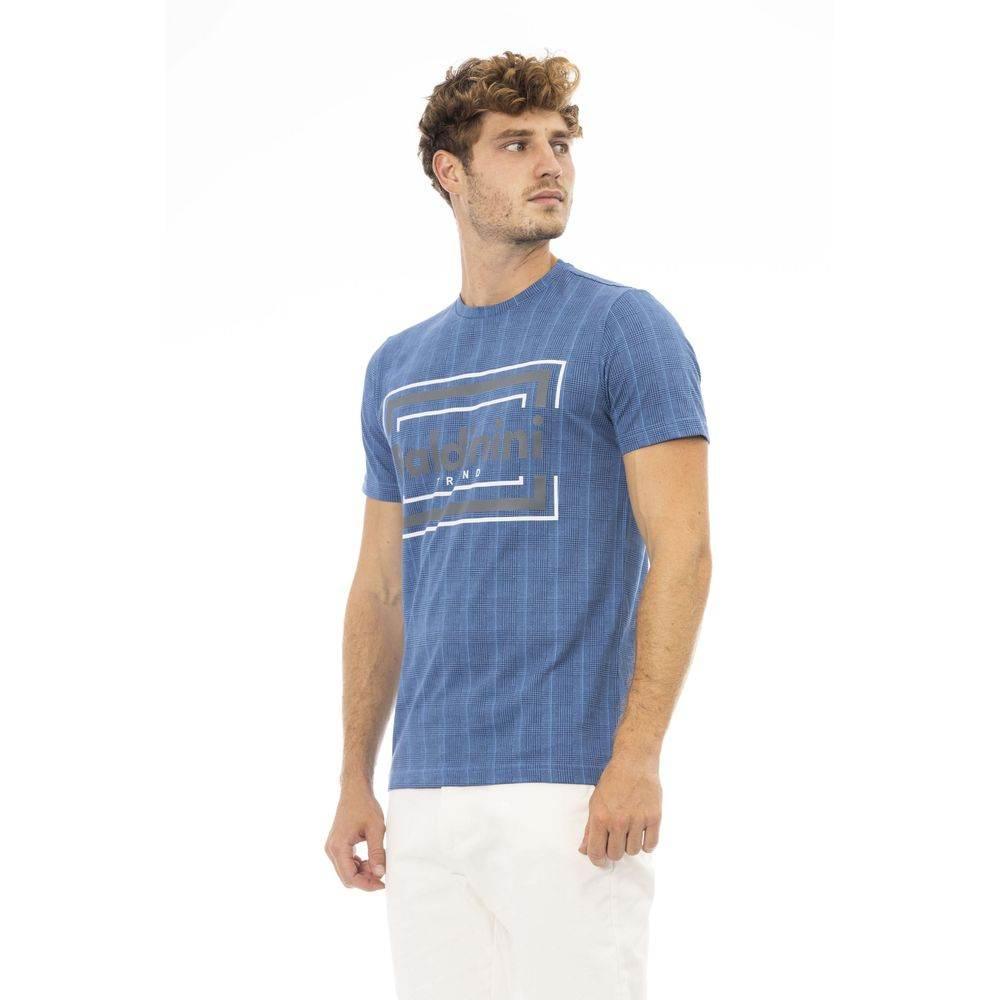 Baldinini Trend Blue Cotton Men T-Shirt - Hilstor
