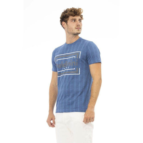Baldinini Trend Blue Cotton Men T-Shirt - Hilstor