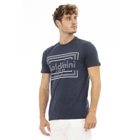 Baldinini Trend Blue Cotton Men T-Shirt - Hilstor