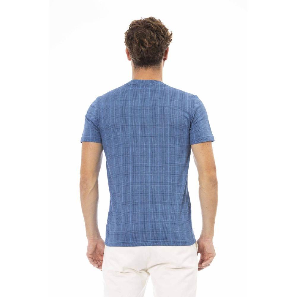 Baldinini Trend Blue Cotton Men T-Shirt - Hilstor
