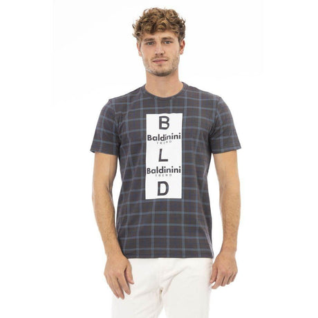 Baldinini Trend Gray Cotton Men T-Shirt - Hilstor