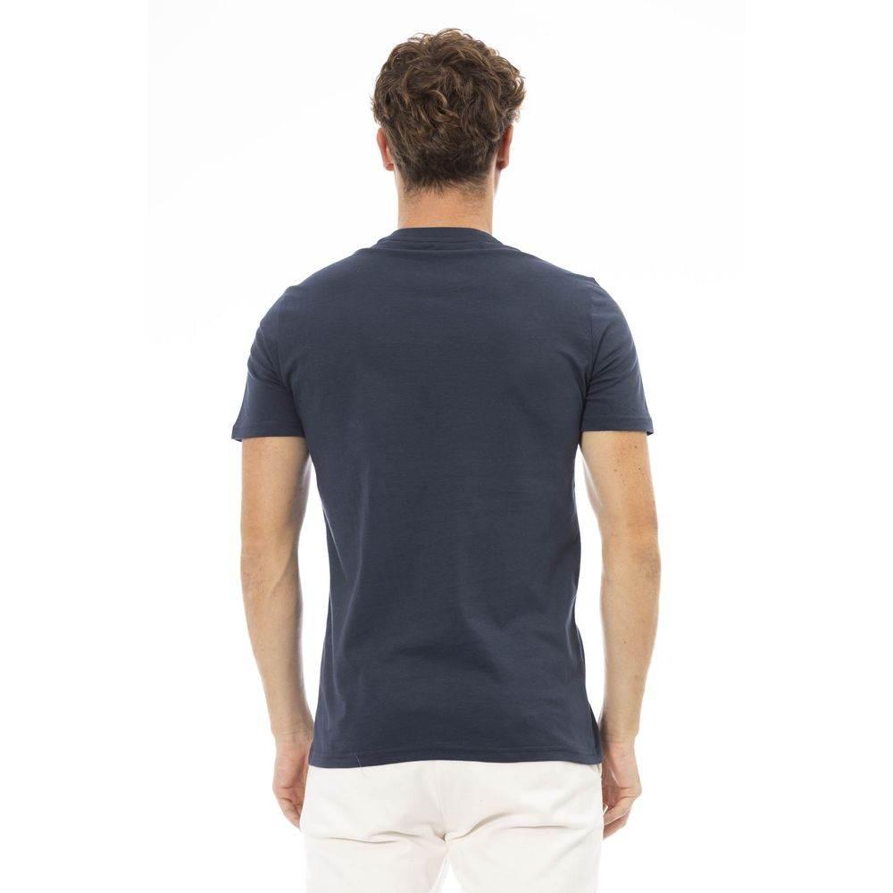 Baldinini Trend Blue Cotton Men T-Shirt - Hilstor
