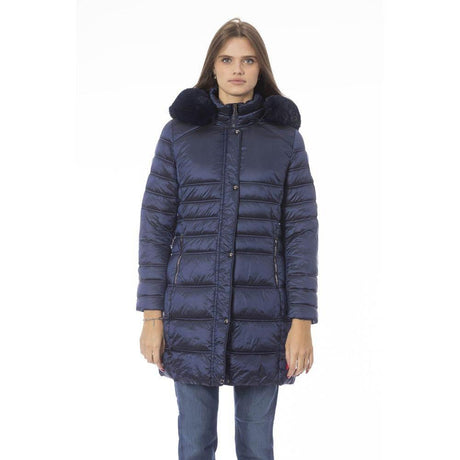 Baldinini Trend Light Blue Polyester Women Jacket - Hilstor