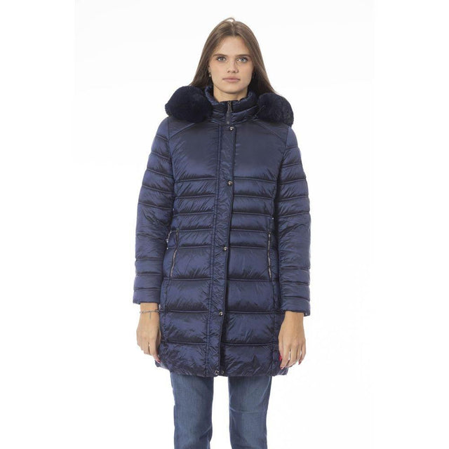 Baldinini Trend Light Blue Polyester Women Jacket - Hilstor