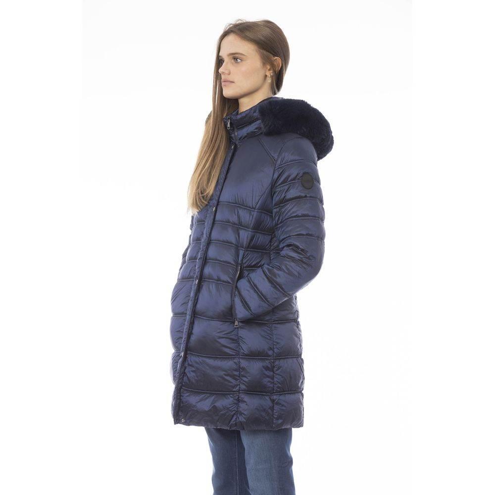 Baldinini Trend Light Blue Polyester Women Jacket - Hilstor