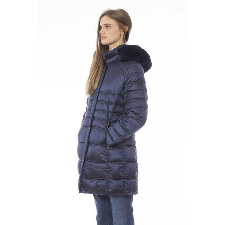 Baldinini Trend Light Blue Polyester Women Jacket - Hilstor