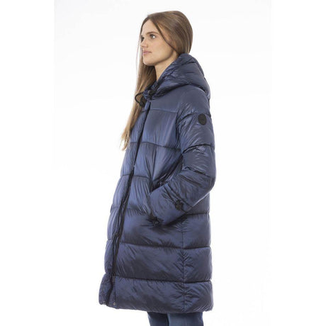 Baldinini Trend Light Blue Nylon Women Jacket - Hilstor