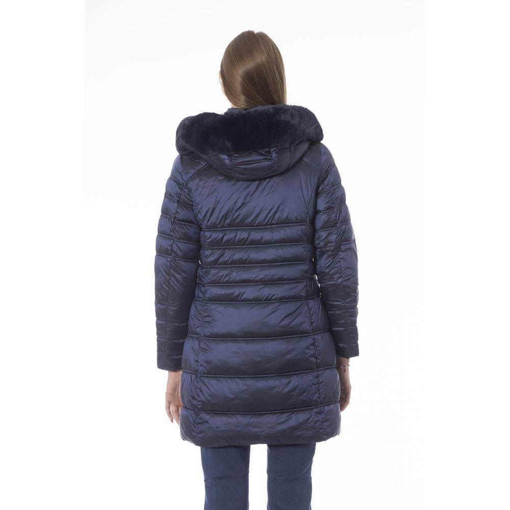 Baldinini Trend Light Blue Polyester Women Jacket - Hilstor