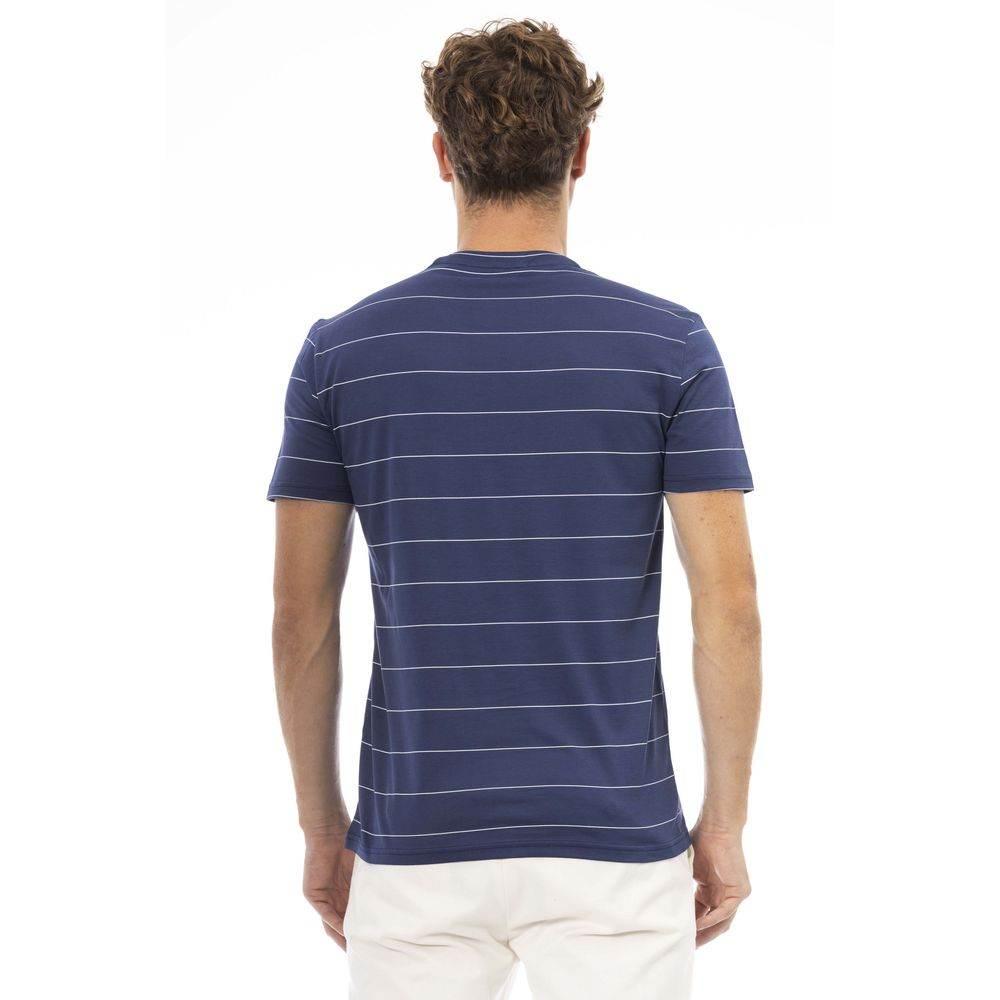 Baldinini Trend Blue Cotton Men T-Shirt - Hilstor