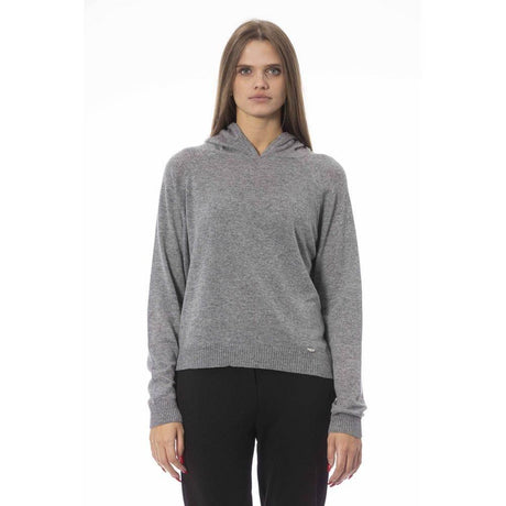 Baldinini Trend Gray Wool Women Sweater - Hilstor