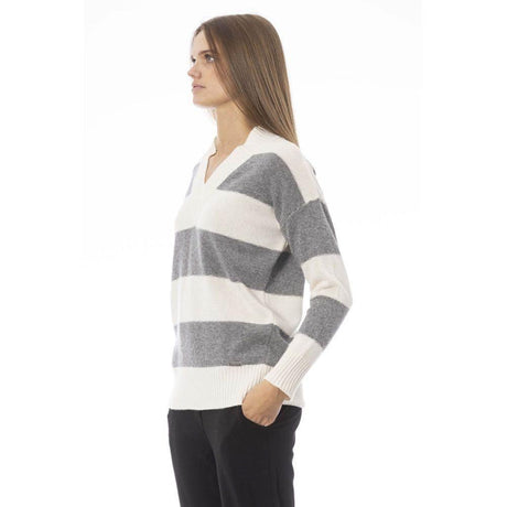 Baldinini Trend Gray Wool Women Sweater - Hilstor
