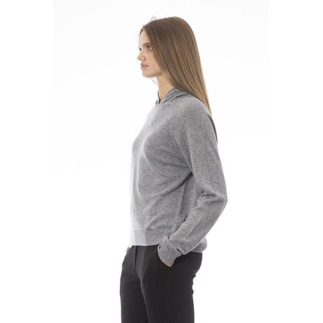 Baldinini Trend Gray Wool Women Sweater - Hilstor