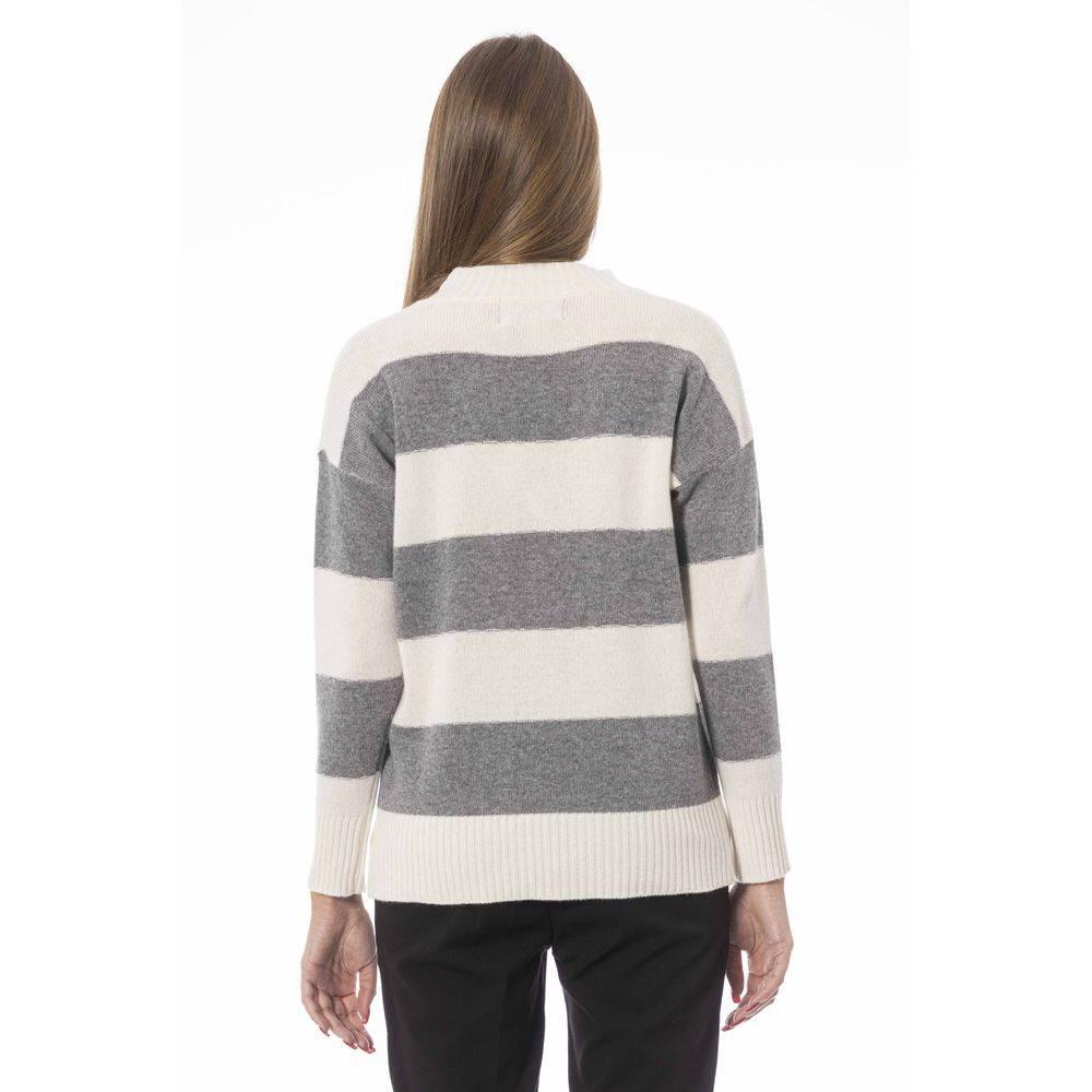 Baldinini Trend Gray Wool Women Sweater - Hilstor