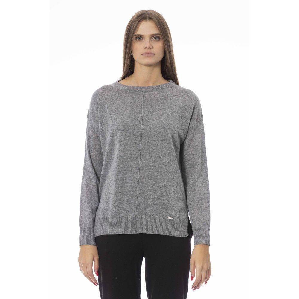 Baldinini Trend Gray Viscose Women Sweater - Hilstor