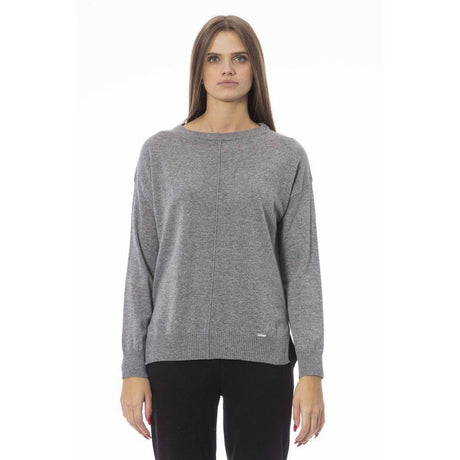 Baldinini Trend Gray Viscose Women Sweater - Hilstor