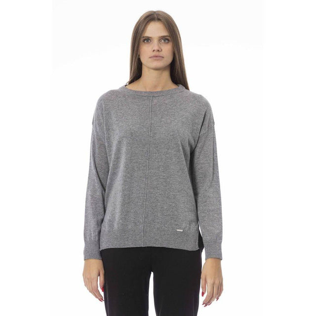 Baldinini Trend Gray Viscose Women Sweater - Hilstor