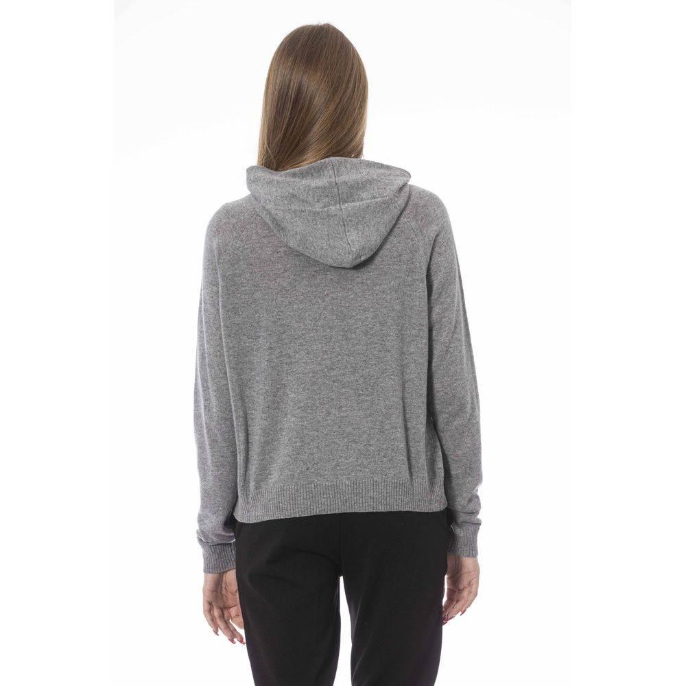 Baldinini Trend Gray Wool Women Sweater - Hilstor