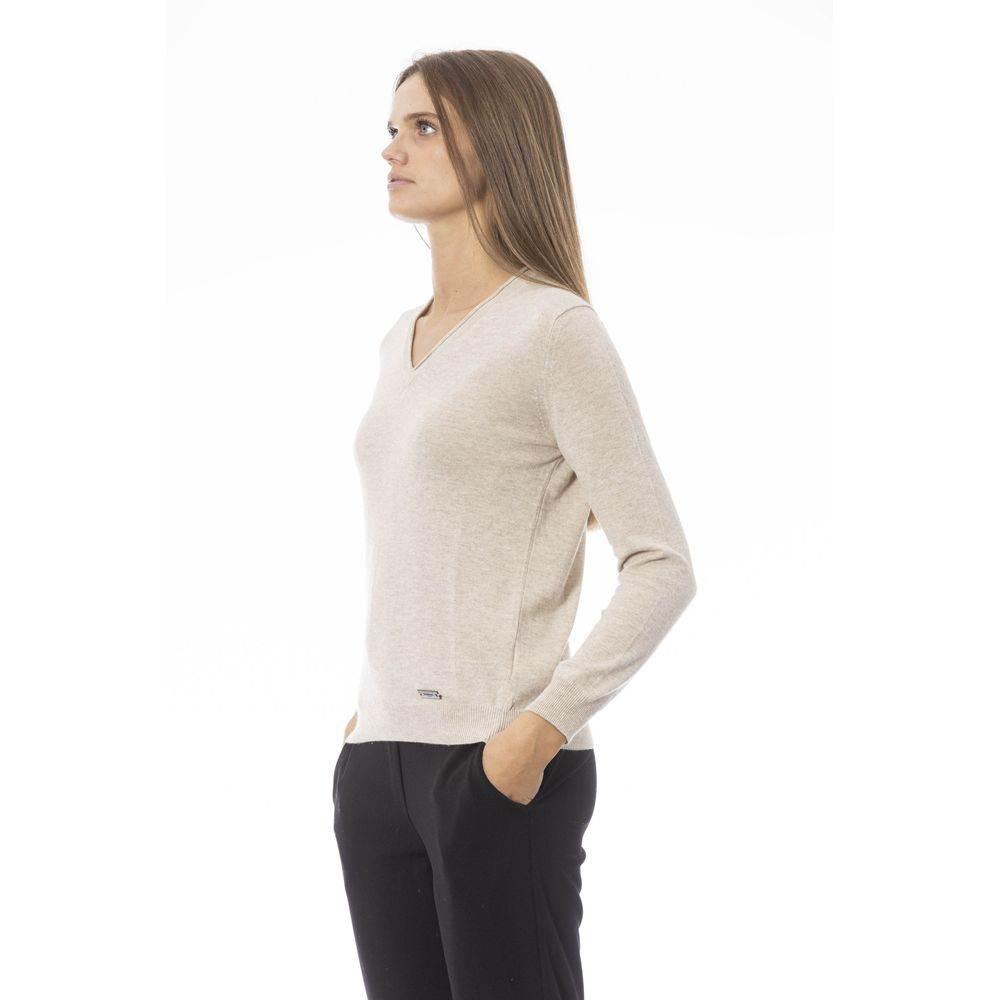 Baldinini Trend Beige Cashmere Women Sweater - Hilstor