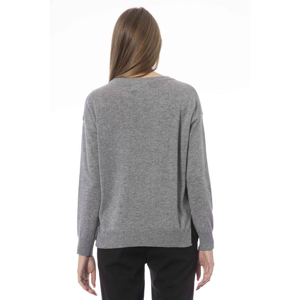 Baldinini Trend Gray Viscose Women Sweater - Hilstor