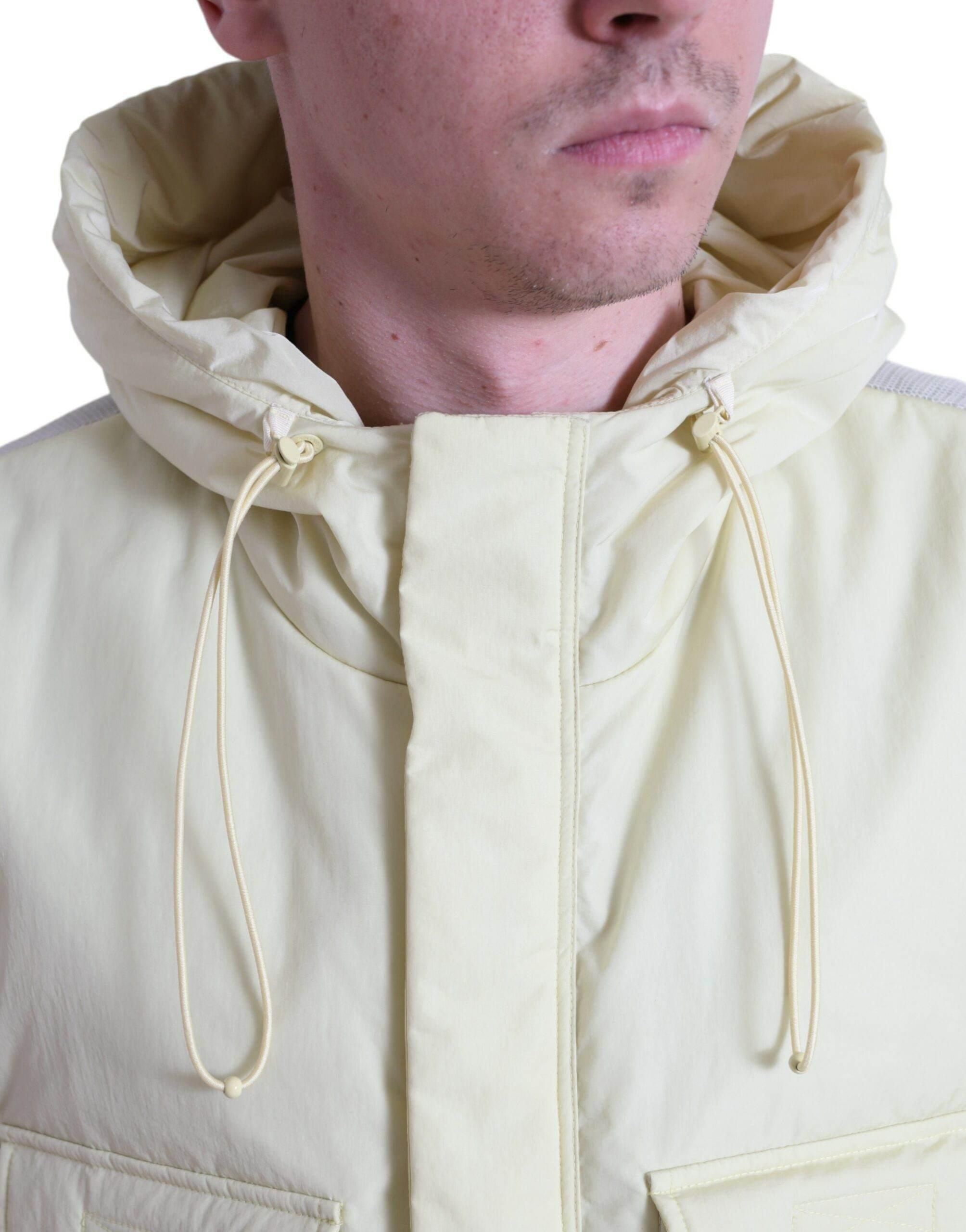 Dolce & Gabbana Sunshine Yellow Hooded Vest Jacket - Hilstor