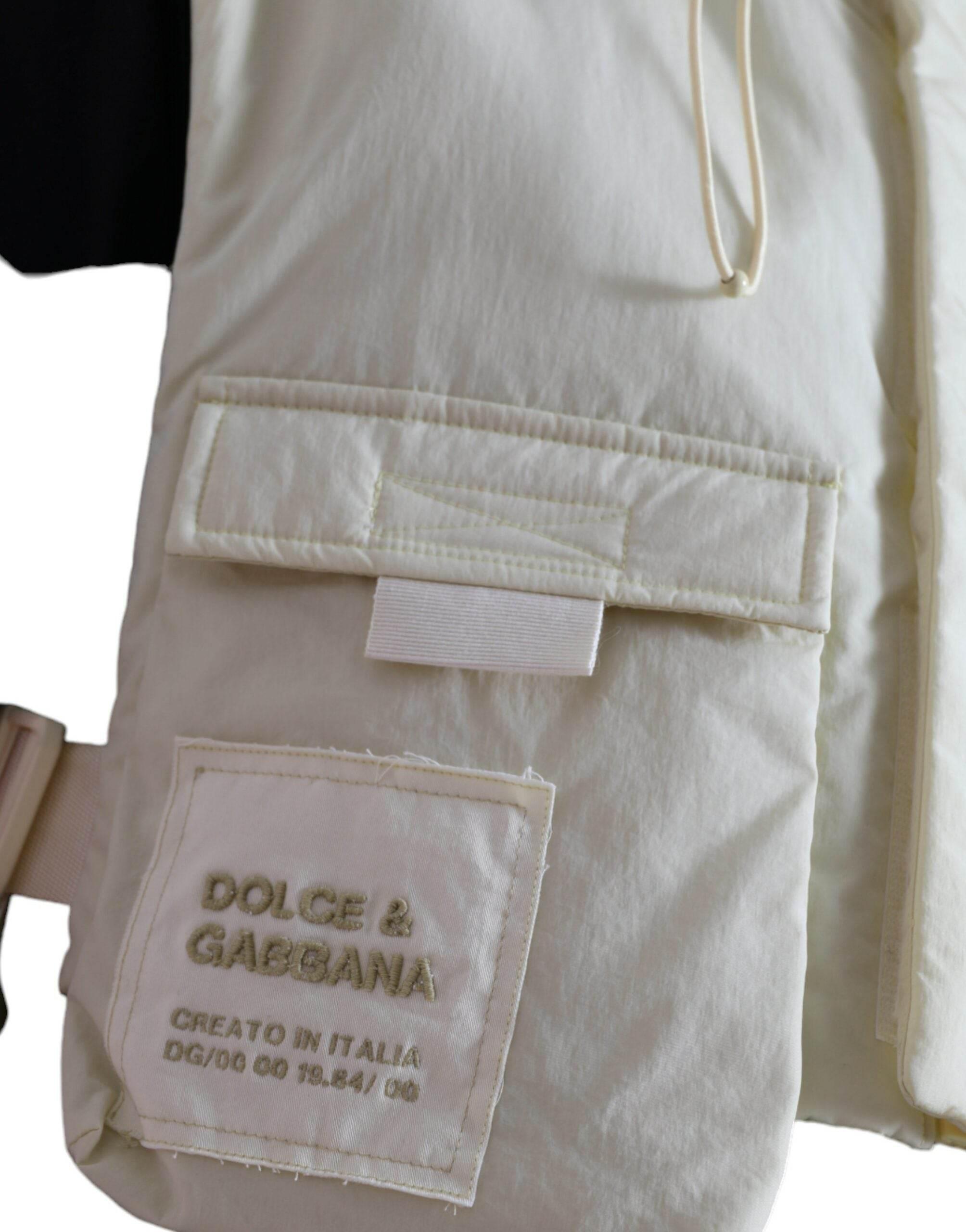 Dolce & Gabbana Sunshine Yellow Hooded Vest Jacket - Hilstor