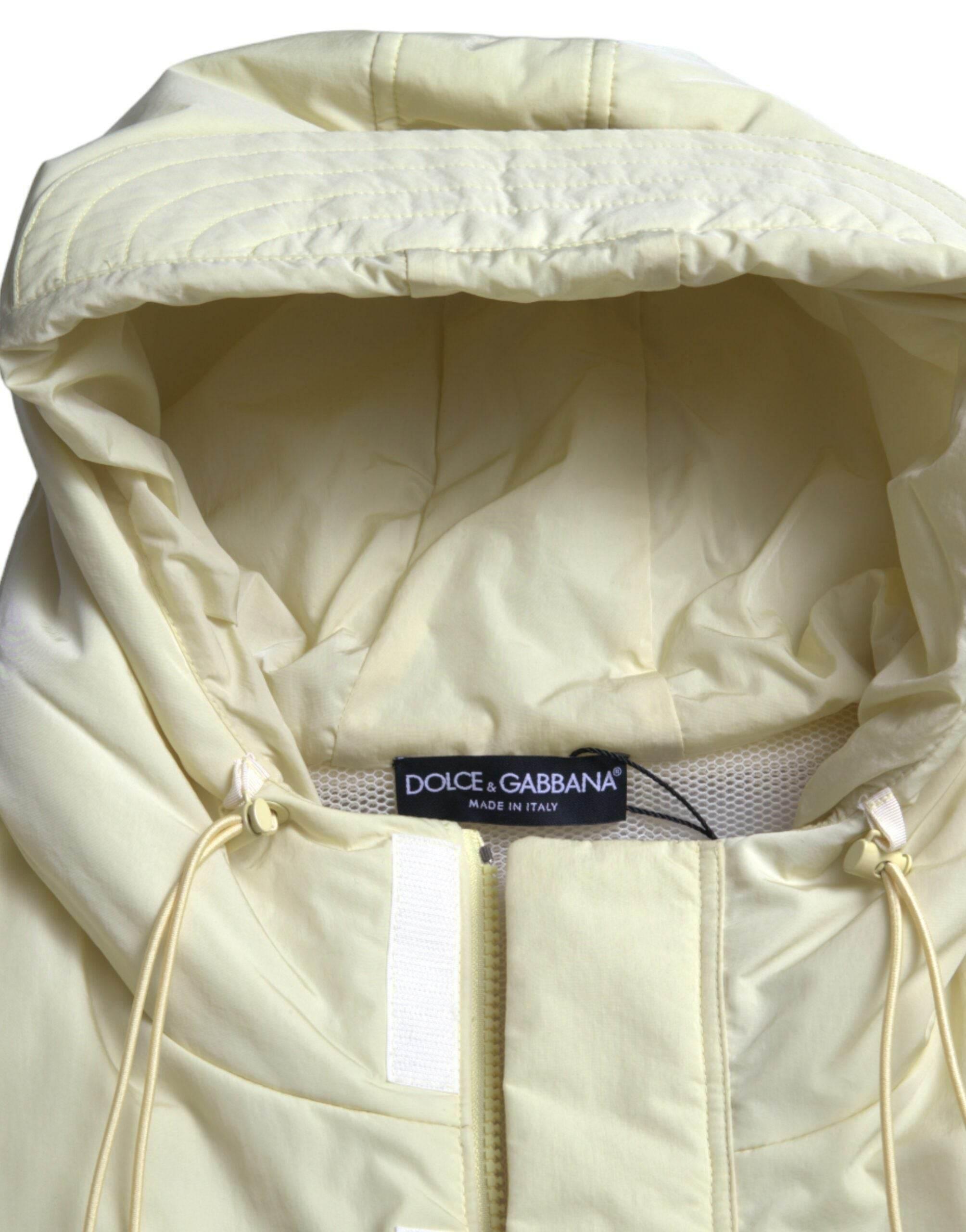 Dolce & Gabbana Sunshine Yellow Hooded Vest Jacket - Hilstor