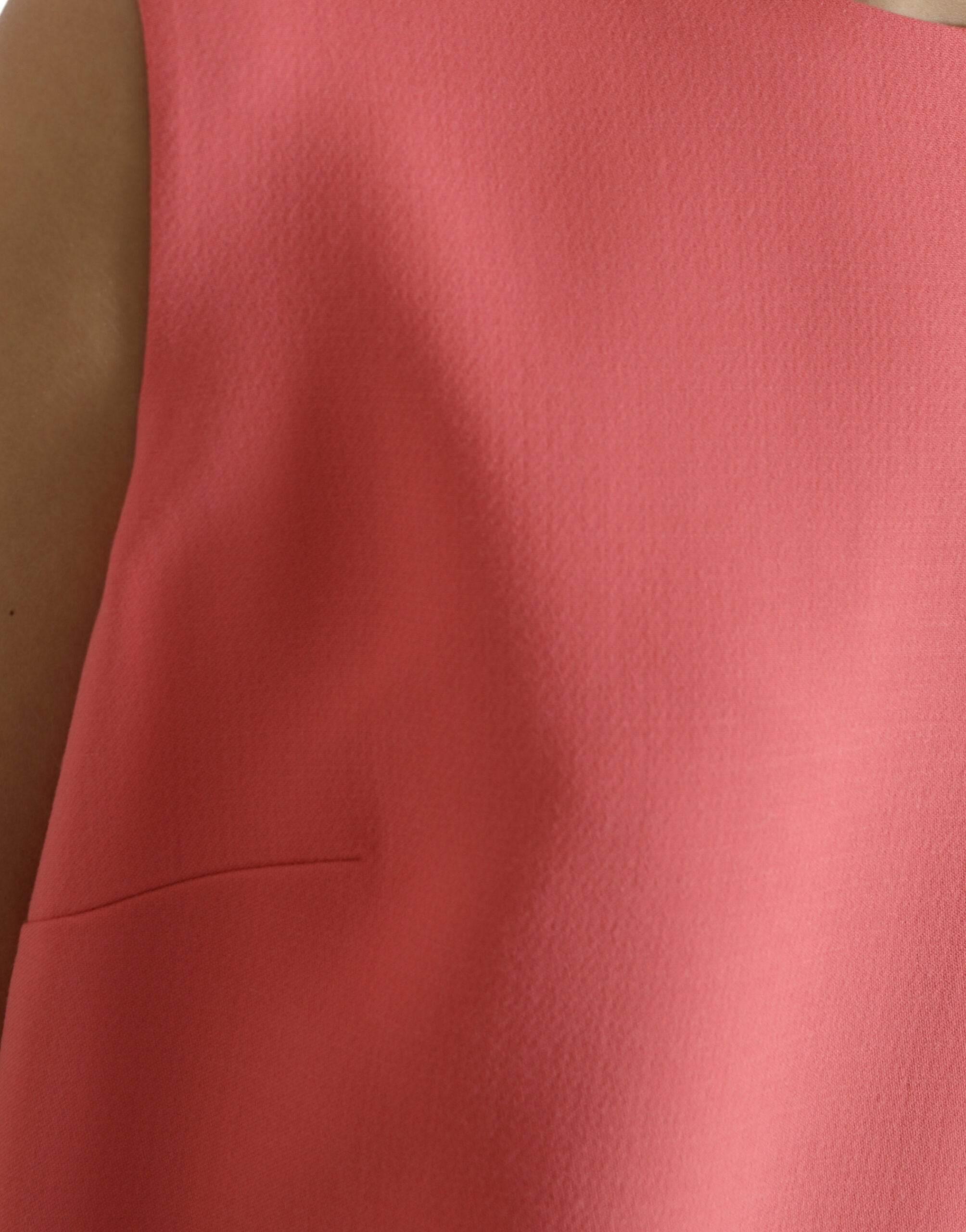 Dolce & Gabbana Chic Pink Sleeveless Shift Mini Dress - Hilstor