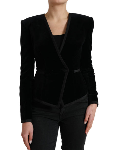 Dolce & Gabbana Elegant Double Breasted Cotton-Silk Blazer - Hilstor