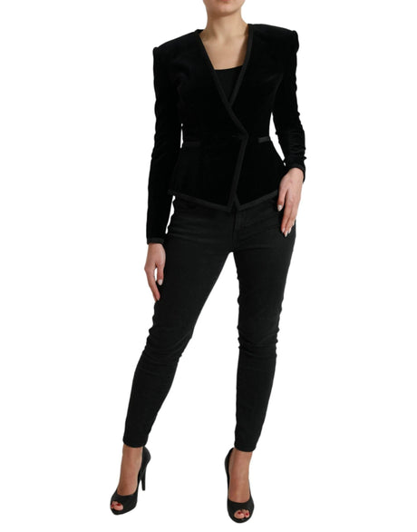 Dolce & Gabbana Elegant Double Breasted Cotton-Silk Blazer - Hilstor