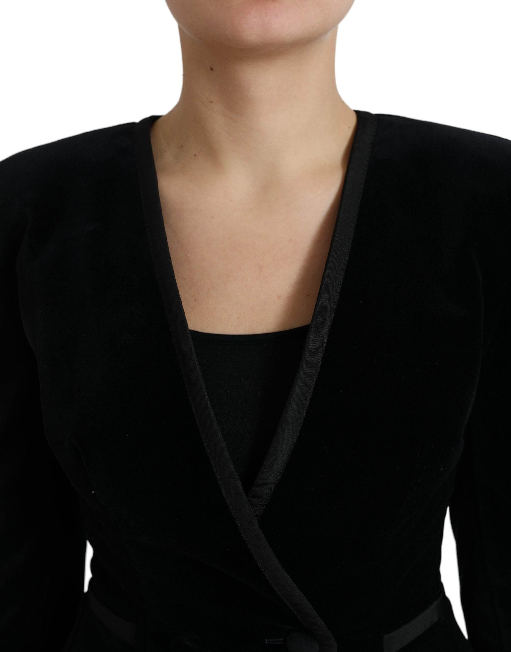 Dolce & Gabbana Elegant Double Breasted Cotton-Silk Blazer - Hilstor