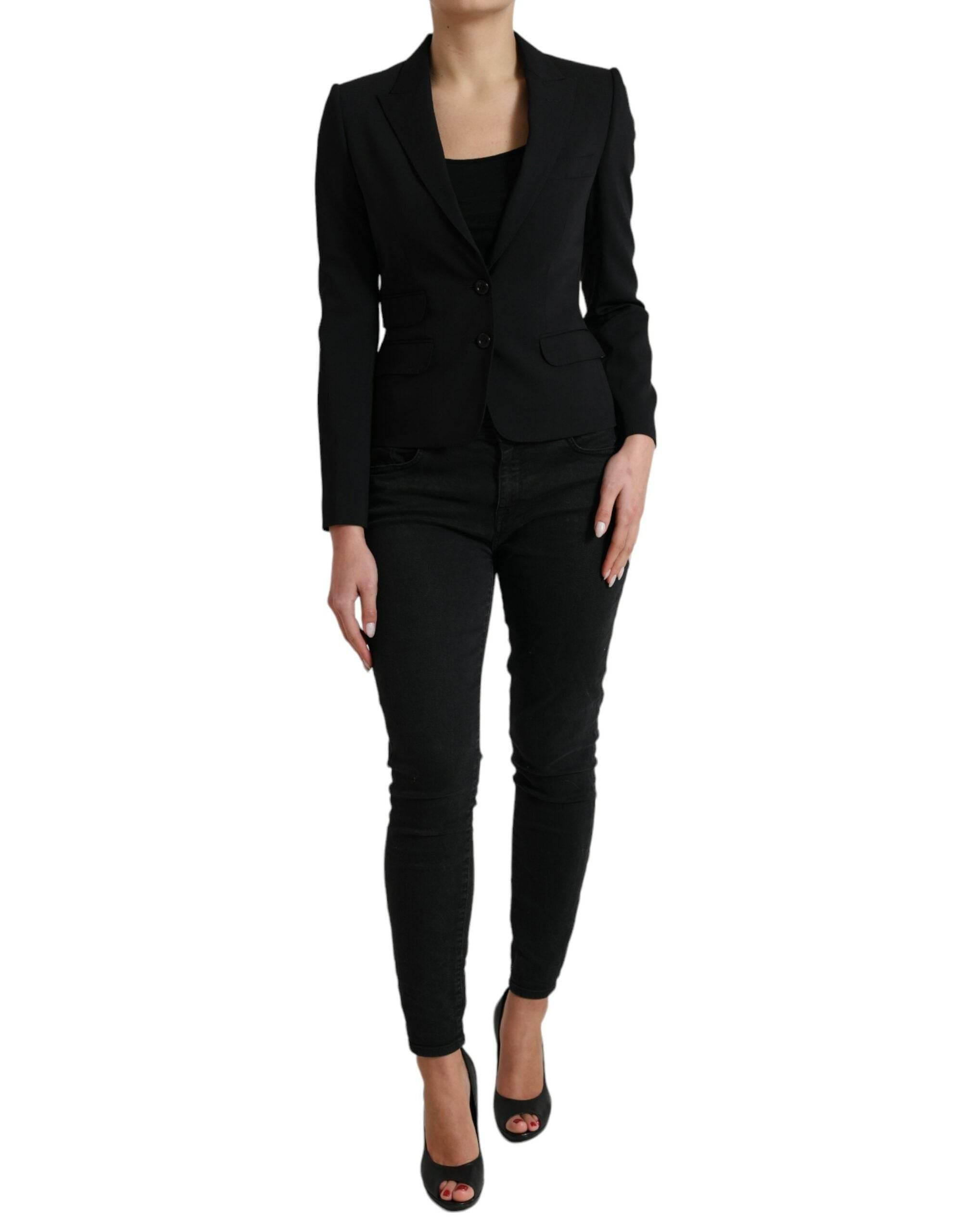 Dolce & Gabbana Chic Wool Blend Peak Lapel Blazer - Hilstor