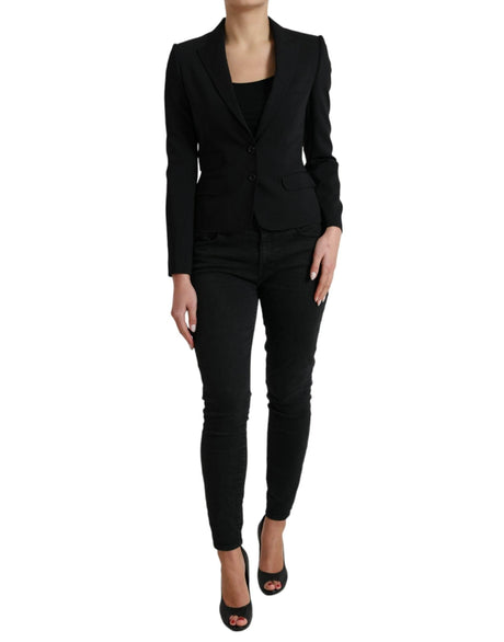 Dolce & Gabbana Chic Wool Blend Peak Lapel Blazer - Hilstor